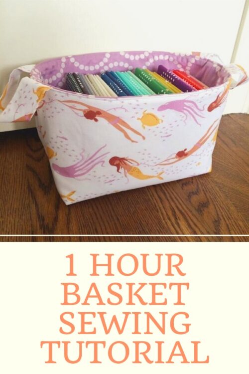 1 hour basket sewing tutorial