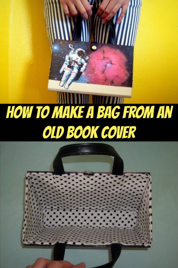 Upcycle an old book into a smart bag FREE sewing tutorial Sew