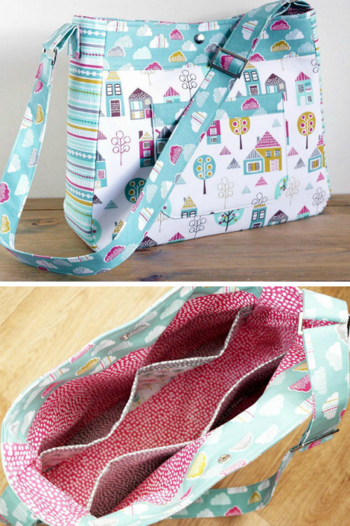 Petite Street Diaper Bag sewing pattern - Sew Modern Bags