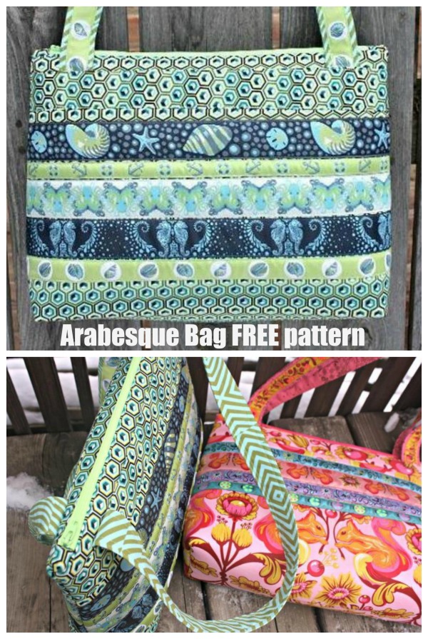 Arabesque Bag FREE sewing pattern