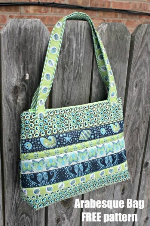 Arabesque Bag FREE sewing pattern - Sew Modern Bags