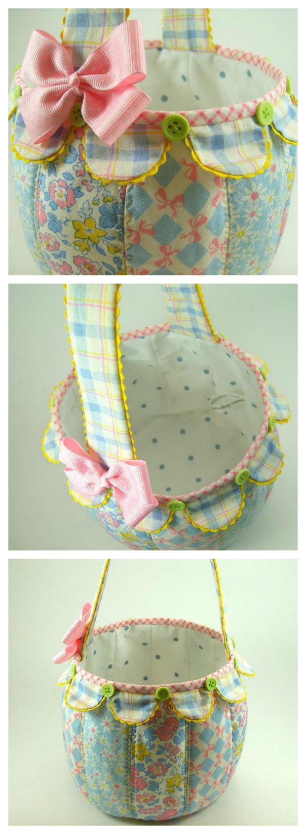 fabric easter basket tutorial