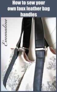 Make your own leather-look handbag straps - Sew Modern Bags