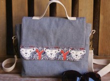 One of my favorite free bag patterns. The Malibu Satchel is a messenger-style bag, with great step by step instructions. Love the webbing straps.