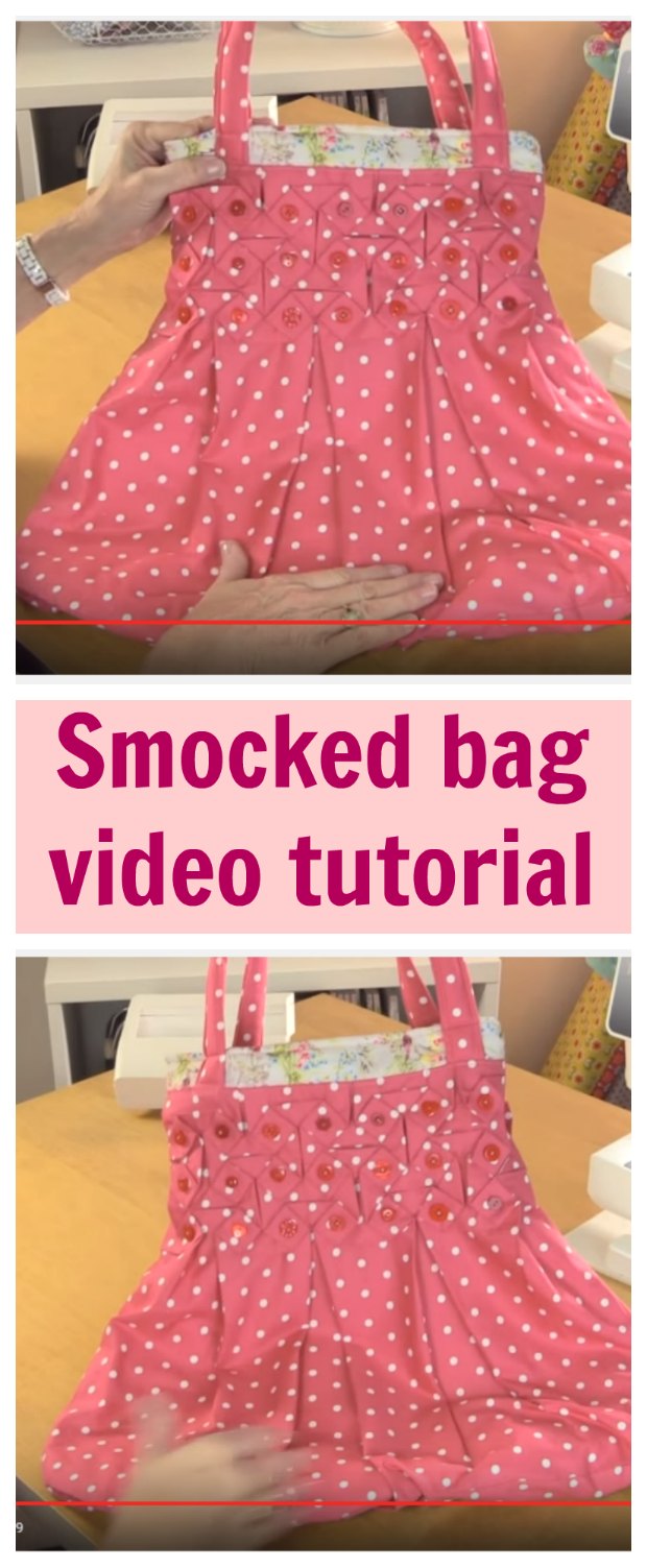 Turn the ancient art of smocking into something modern with this video tutorial showing you how to create this smocked bag.  No sewing pattern needed.