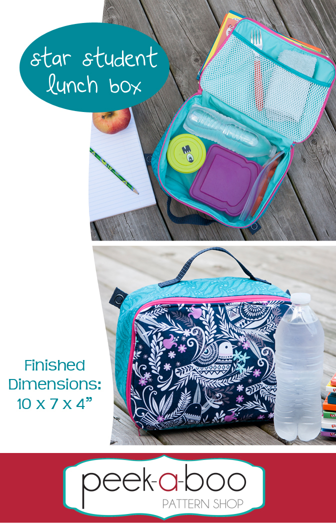 Great kids lunch bag pattern to sew. Actually, why only make this for kids. I'd like one too!