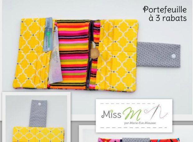 The Trifold Wallet pattern - Sew Modern Bags