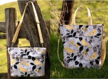 The Carrie Purse converts into the Carrie Tote! Love how versatile this bag sewing pattern is.