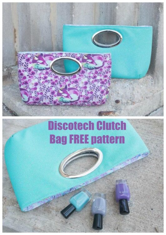 Discotech Clutch Bag FREE pattern