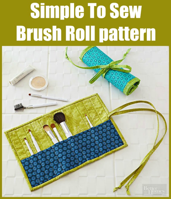 Simple To Sew Brush Roll FREE sewing pattern - Sew Modern Bags