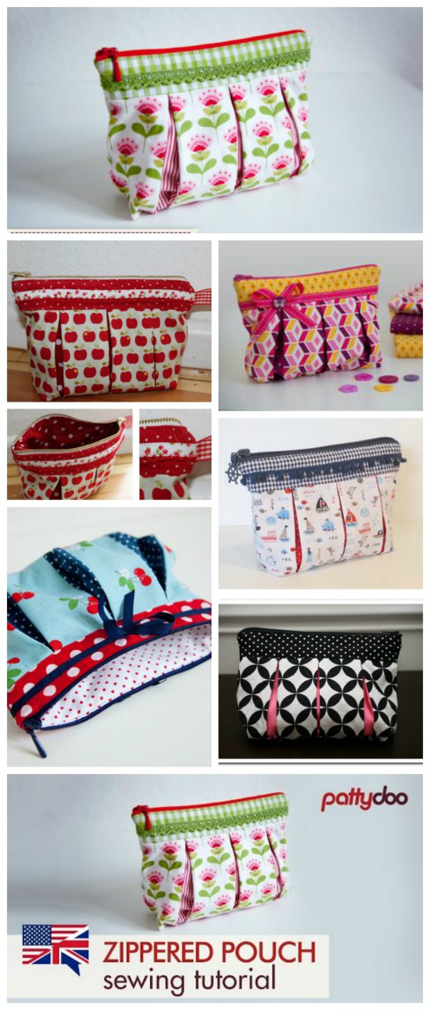 Cosmetic bag sewing online pattern