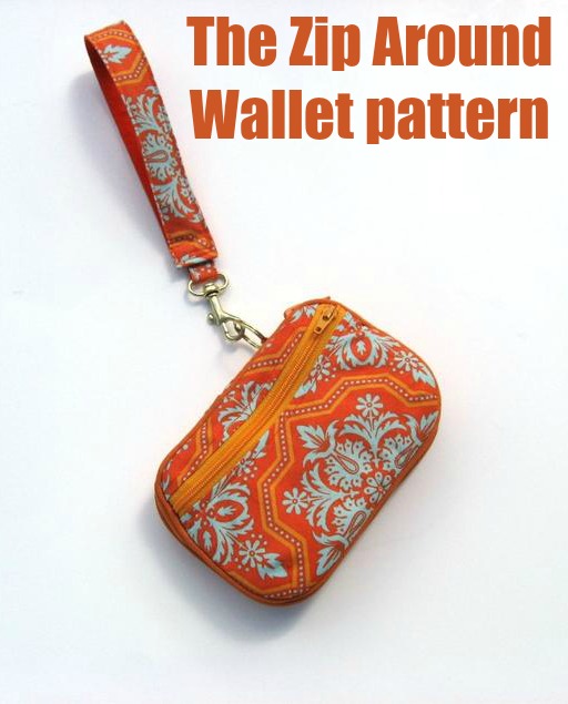 Zip Around Town Wallet Sewing Pattern