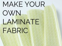 Easy when you know how! How to make your own laminated fabric in any print you like. Opens up a whole new world of possibilities for this wipe clean fabric.