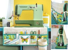 This padded sewing machine mat has pockets and a removable thread catcher. Then it also doubles up as a sewing machine cover too! Great free tutorial and pattern.