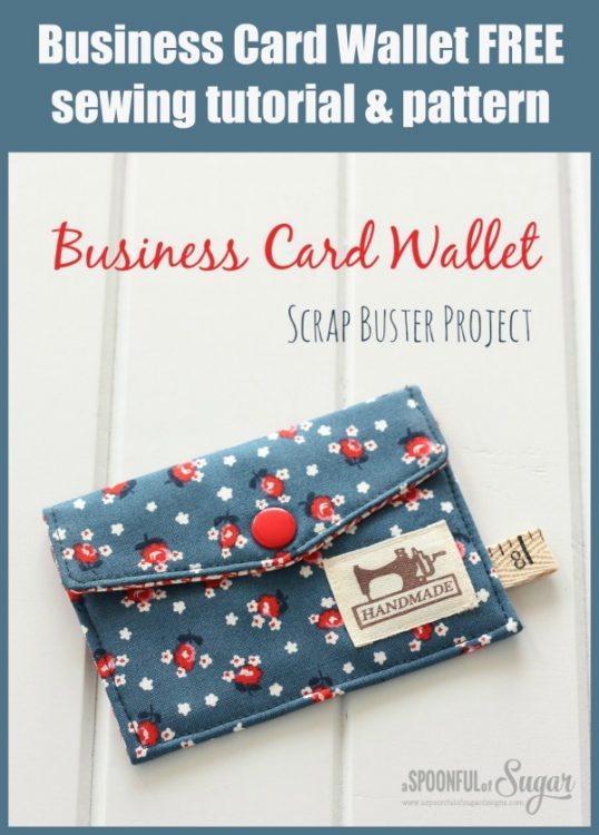 Business Card Wallet FREE sewing tutorial & pattern Sew Modern Bags