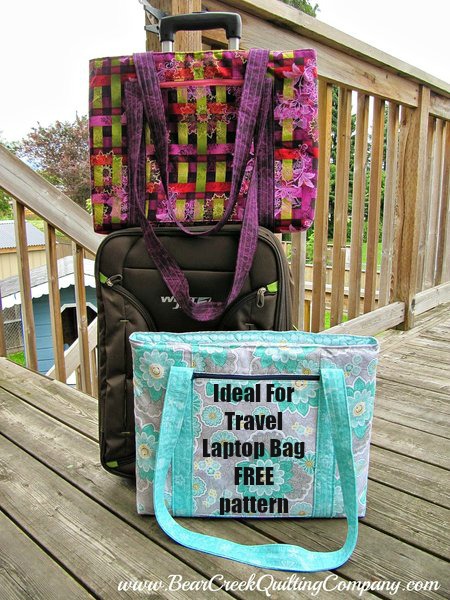 Ideal For Travel Laptop Bag FREE sewing pattern - Sew Modern Bags