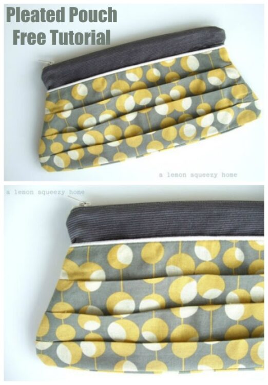 Basic Pleated Rucksack Pattern Pleated Pouch clutch bag FREE sewing pattern - Sew Modern Bags