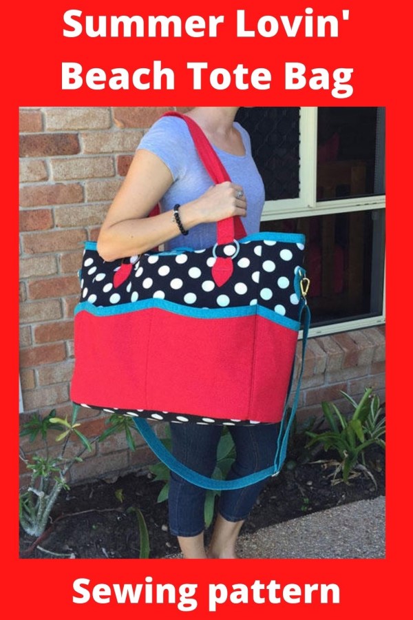 Summer Lovin' Beach Tote Bag sewing pattern