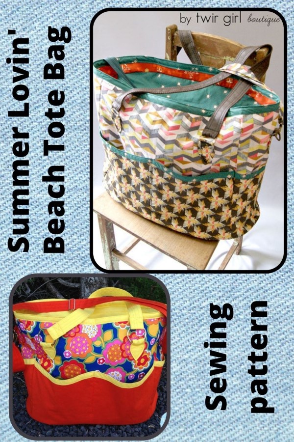 Summer Lovin' Beach Tote Bag sewing pattern