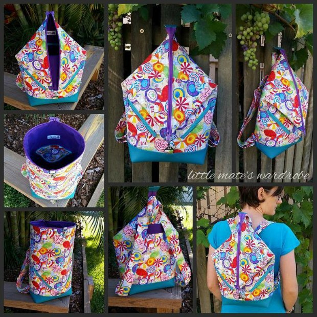 Andrea's Rucksack sewing pattern in 2 sizes