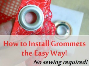 Easy to follow tutorial explains all about grommets and eyelets, what tools you need and how to set them trouble-free.