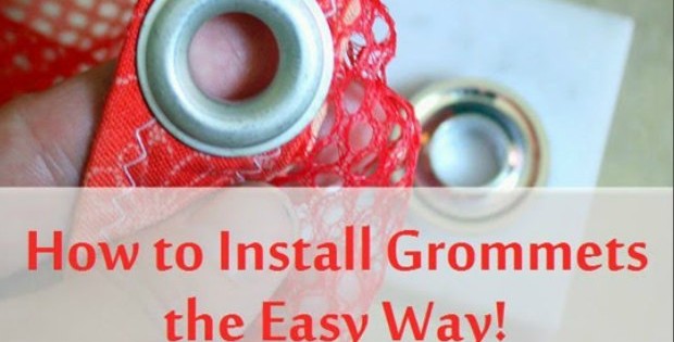 Easy to follow tutorial explains all about grommets and eyelets, what tools you need and how to set them trouble-free.