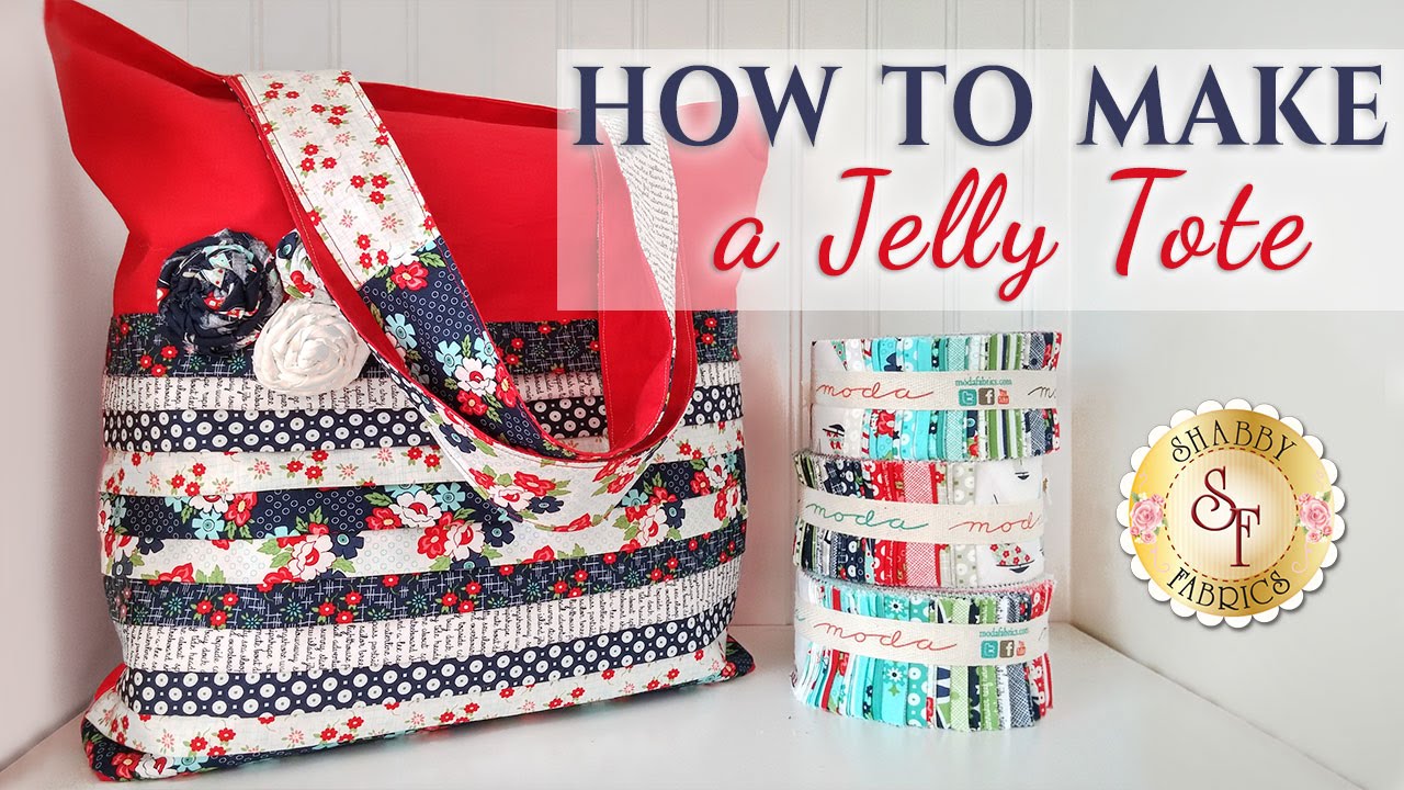 Sew a Jelly Roll Tote Bag FREE video - Sew Modern Bags
