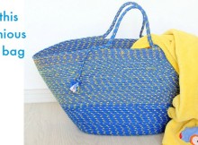 I couldn't believe it when I saw how this bag was made - just from a piece of rope! It's ingenious. Great links to rope you can buy cheaply online too - great beach and grocery bags. I'm making one for my mom too.