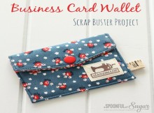 A cute business card wallet for your purse. Can also be used to hold rewards cards, discount cards, coupons etc. Free pattern, plus instructions on how to make one for your guy. Links to the cute tapes as well.
