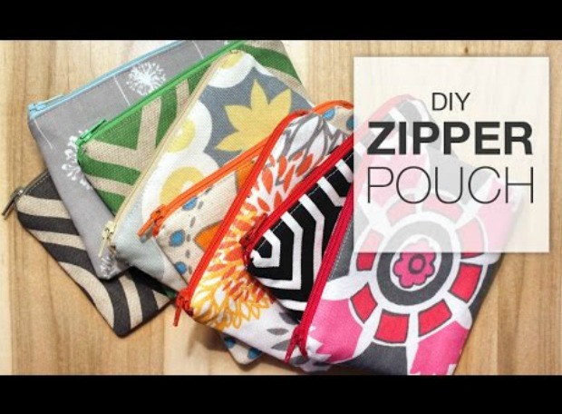 Great video tutorial on how to make a zipper pouch. Perfect for those beginner sewers and anyone still worried about tackling a zip.
