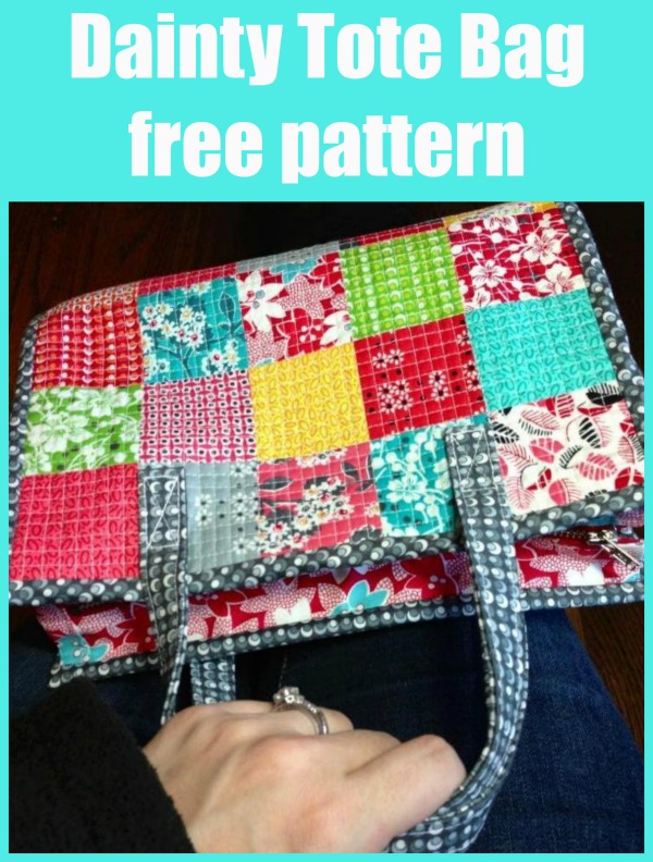 Dainty Tote Bag FREE sewing pattern - Sew Modern Bags
