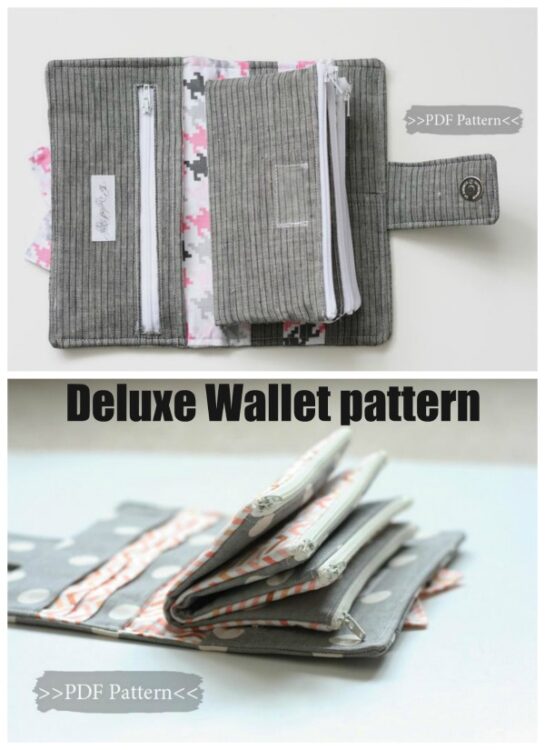 Deluxe Wallet sewing pattern - Sew Modern Bags