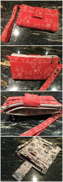Emzed Foldover Clutch Wallet FREE sewing pattern - Sew Modern Bags