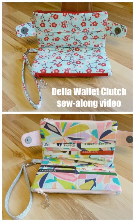 Della Wallet Clutch sew-along video - Sew Modern Bags