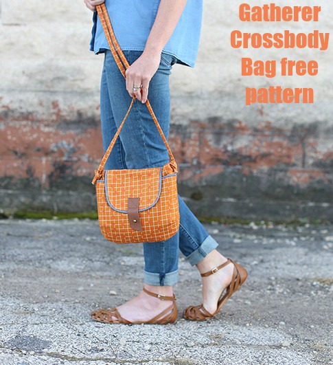 Gatherer Crossbody Bag free sewing pattern