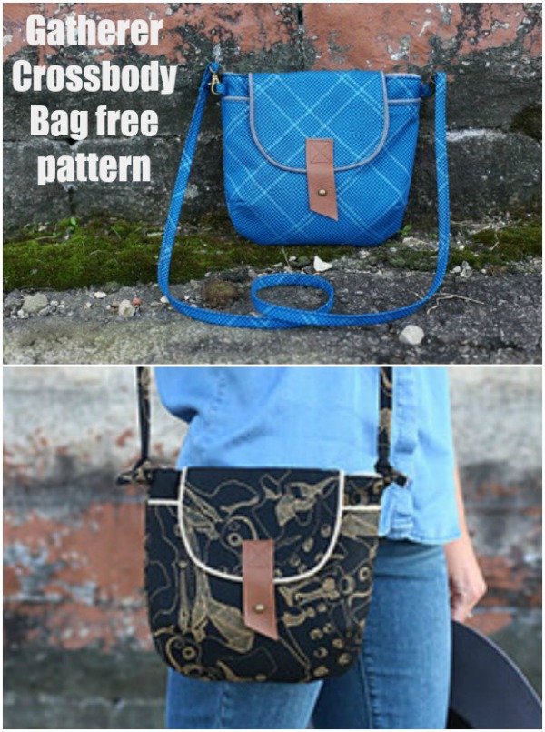 Gatherer Crossbody Bag free sewing pattern