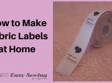 How to make your own custom labels at home using transfer paper, your printer, an iron and twill tape. Makes create labels to add to your own bags and clothing projects. With video tutorial too.