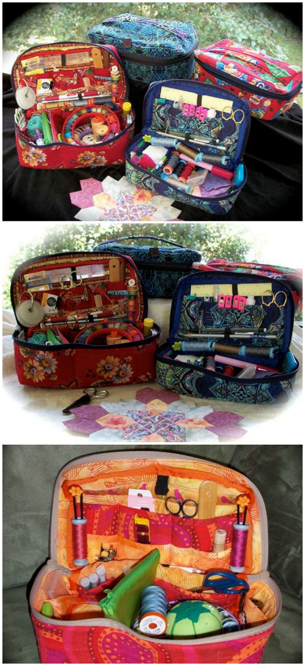 Fabric Sewing Basket pattern.