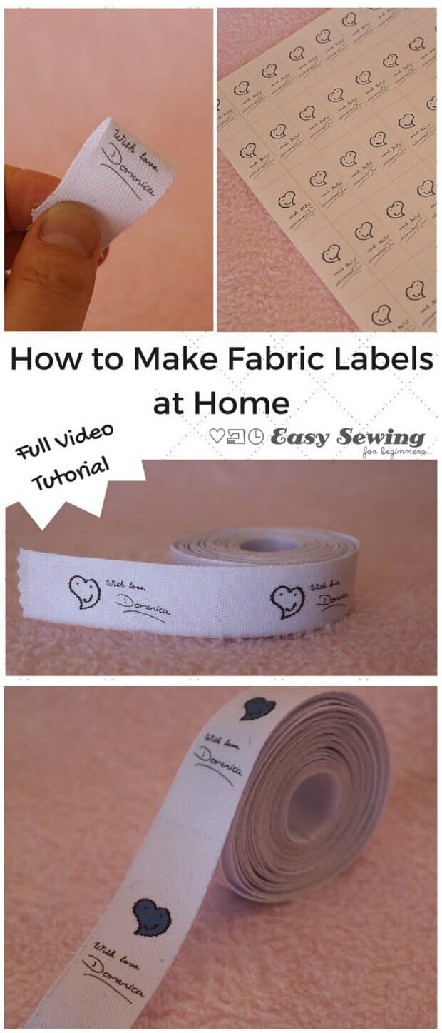 How to Make Fabric Labels Video Tutorial - Easy Sewing For Beginners