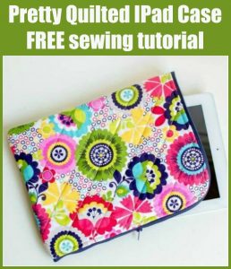 Pretty Quilted IPad Case FREE sewing tutorial - Sew Modern Bags