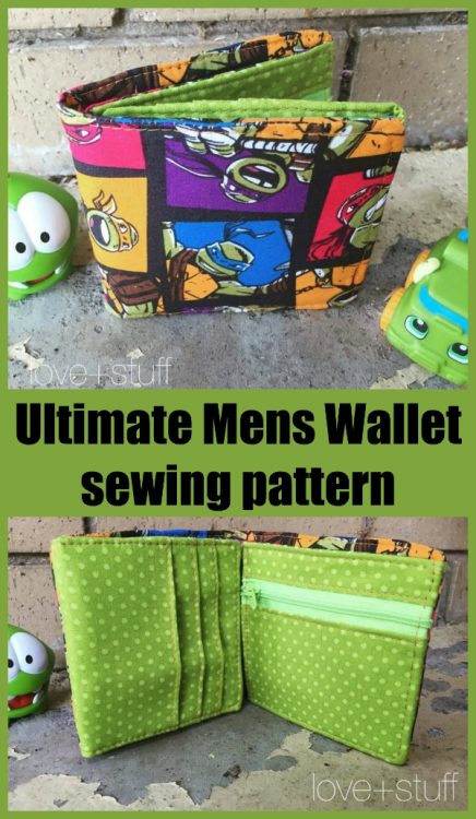 Ultimate Mens Wallet sewing pattern - Sew Modern Bags