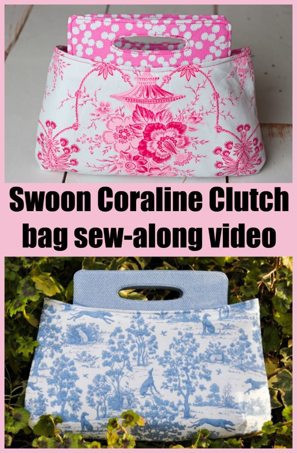 Swoon Coraline Clutch bag sew-along video