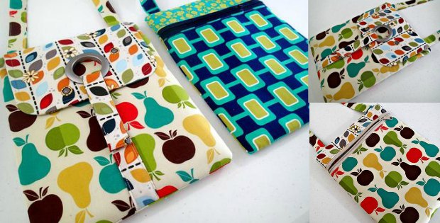 The perfect tablet bag/case sewing pattern? I think so. Not only does it come with a step by step video for how to make it, but the zipper technique will blow your mind and the construction just seems too easy to work - until you realize it already has!