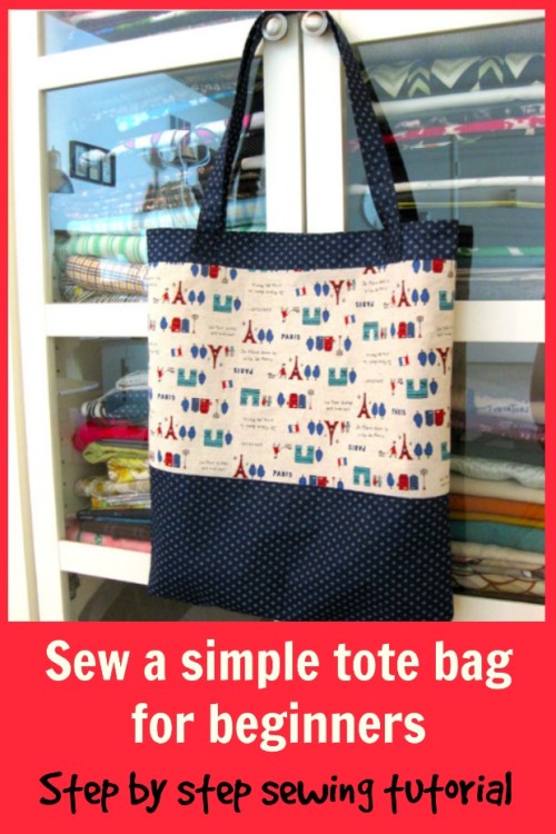 Sew a Tote Bag FREE sewing tutorial for beginners - Sew Modern Bags