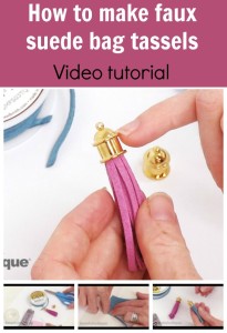 How to Make a Leather Tassel with Elke Bergeron I Creativebug 