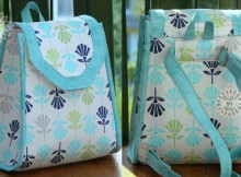 Small, pretty and functional backpack sewing pattern. I like that I can still be casual and handsfree but its not big and bulky. Best small backpack sewing pattern, and it also works for kids too,