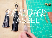 VIDEO - make leather/vinyl tassels using scraps and hardware from the DIY store for an industrial look.