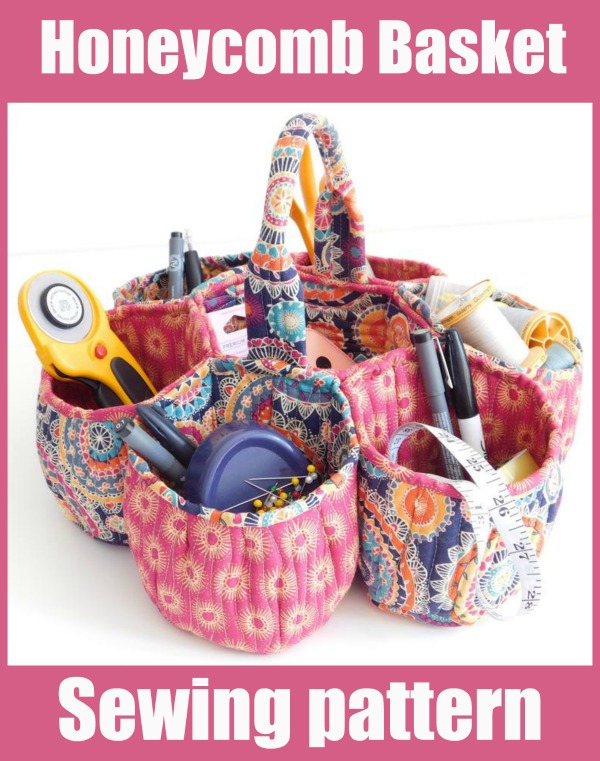 Honeycomb Basket Sewing Pattern - Sew Modern Bags