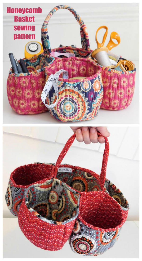 Honeycomb Basket sewing pattern - Sew Modern Bags