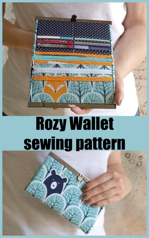 Rozy Wallet sewing pattern